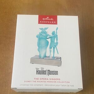 Hallmark Keepsake Haunted Mansion Opera Singers Ornament - Blue